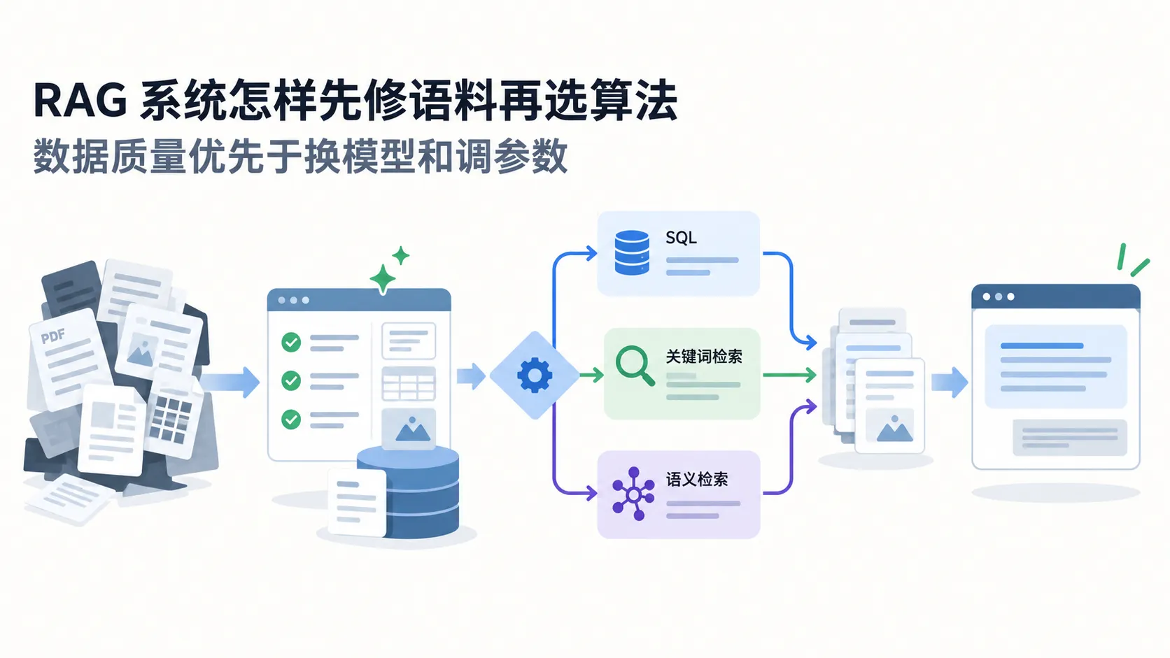 RAG 系统怎样先修语料再选算法