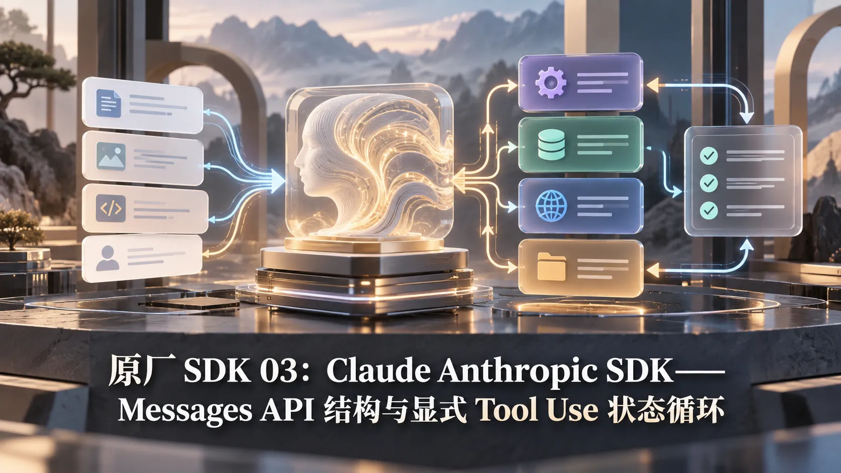 原厂 SDK 03:Claude Anthropic SDK——Messages API 结构与显式 Tool Use 状态循环