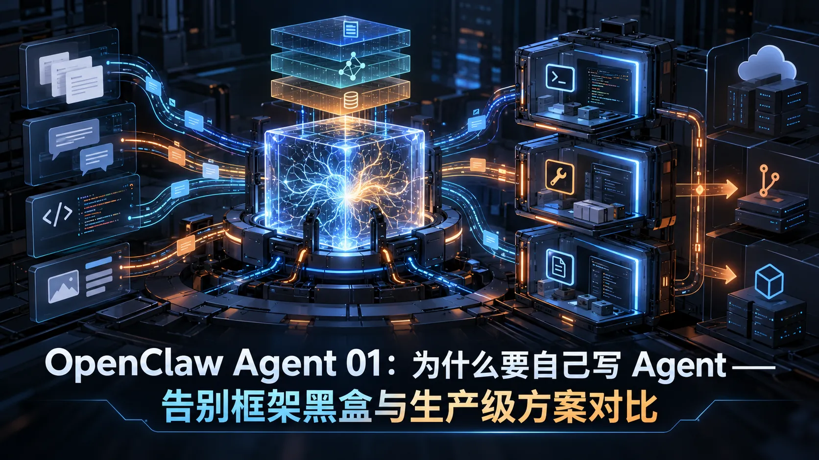 OpenClaw Agent 01:为什么要自己写 Agent——告别框架黑盒与生产级方案对比
