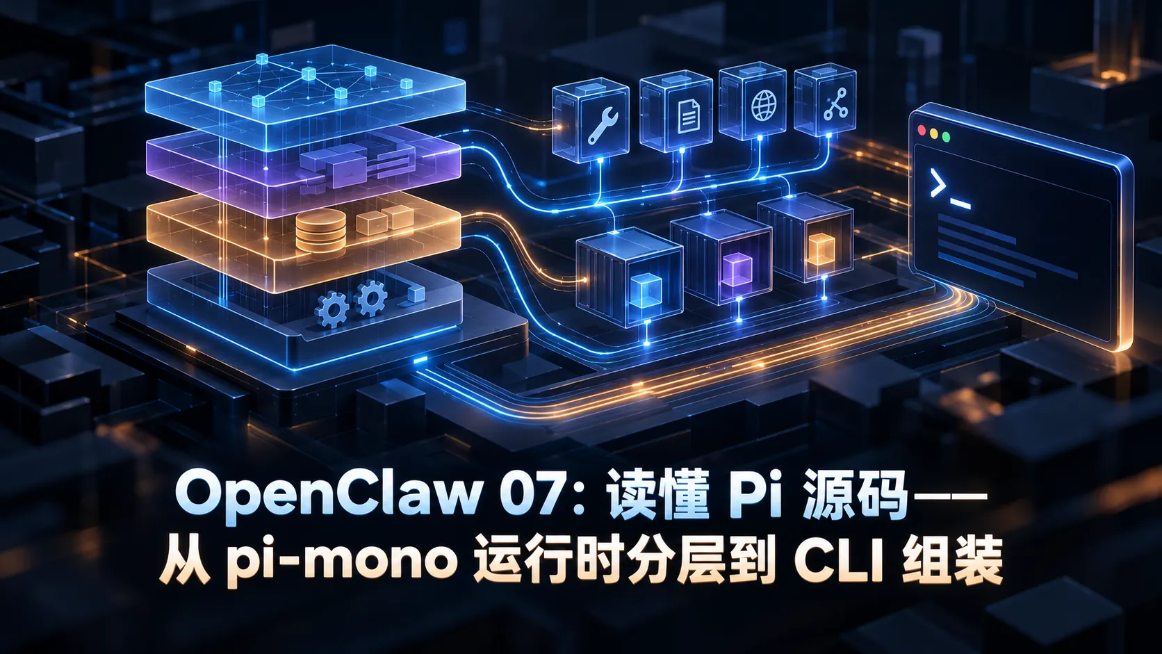 OpenClaw 07:读懂 Pi 源码——从 pi-mono 运行时分层到 CLI 组装