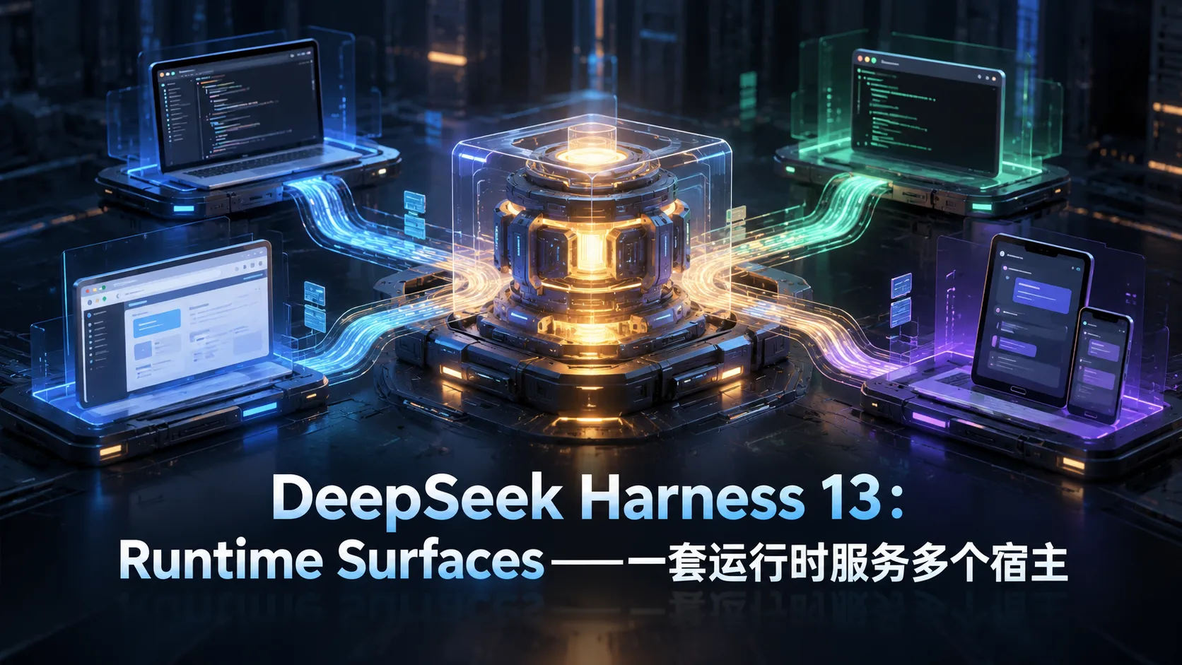 DeepSeek Harness 13:Runtime Surfaces——一套运行时服务多个宿主
