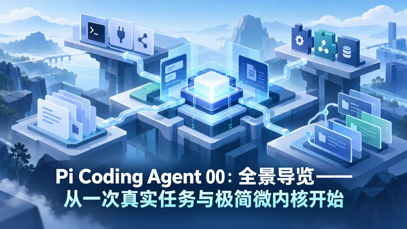 Pi Coding Agent 00:全景导览——从一次真实任务与极简微内核开始