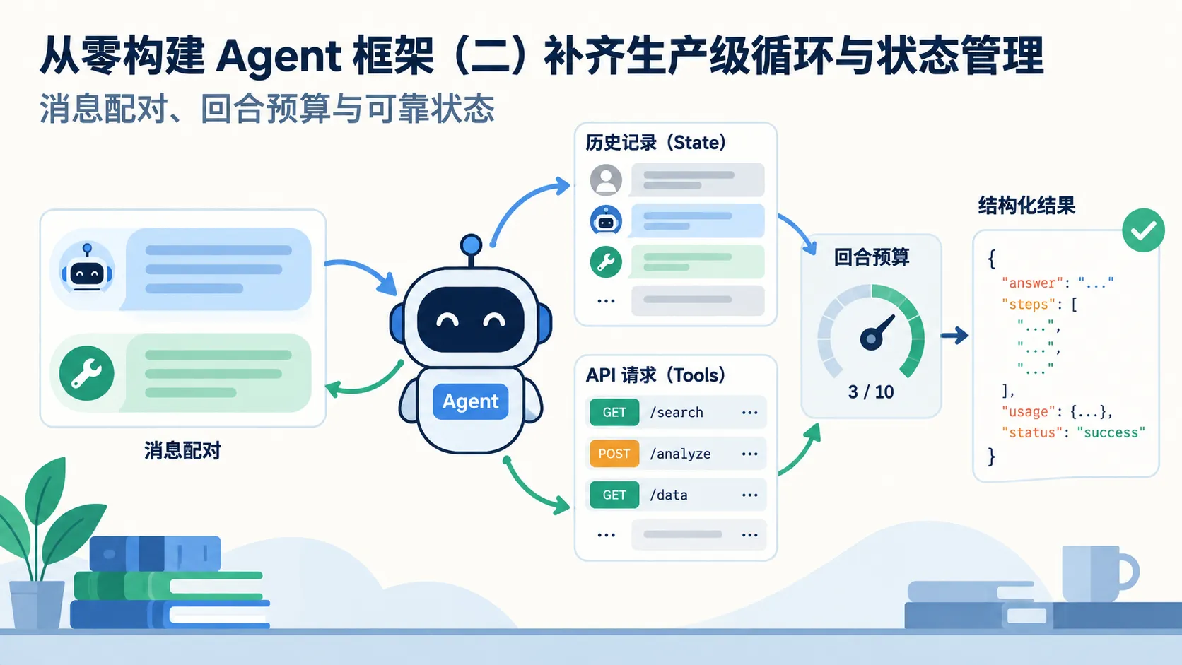 从零构建 Agent 框架(二)补齐生产级循环与状态管理